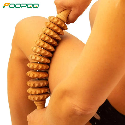 Natural Curved Wooden Massage Roller